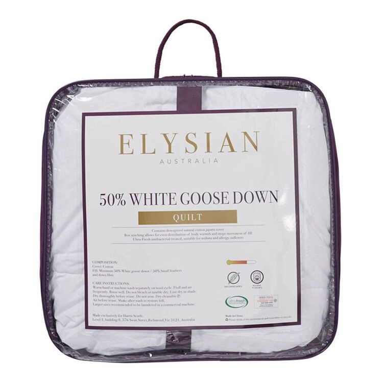 Elysian 50/50 Goose Down & Feather Quilt Queen