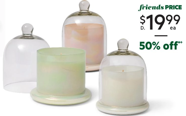 Elysian Glass Cloche Candle Restore