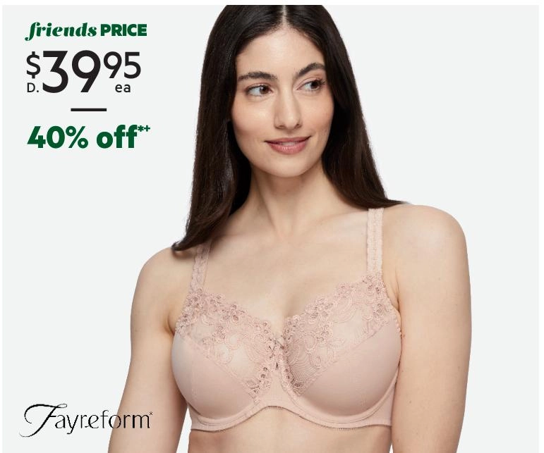 Fayreform Women's Coral Underwire Bra Latte