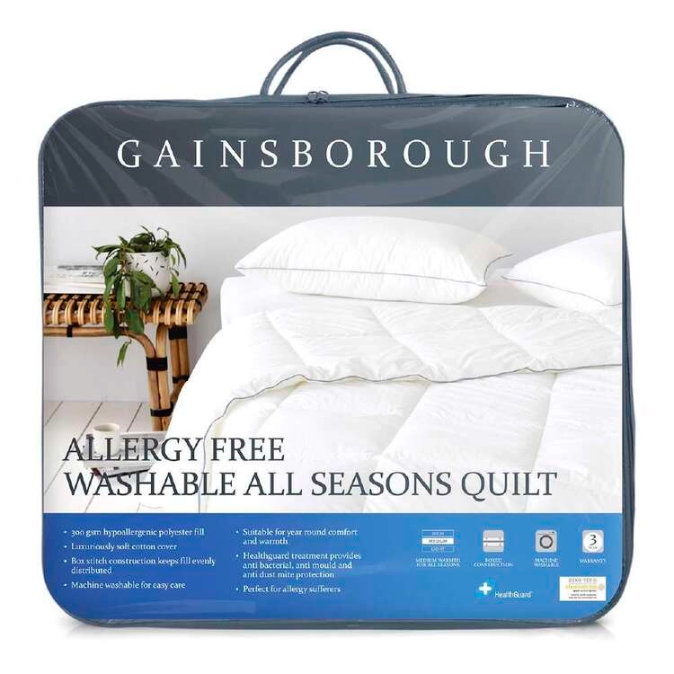 Gainsborough Allergy Free All Seasons Quilt White Queen