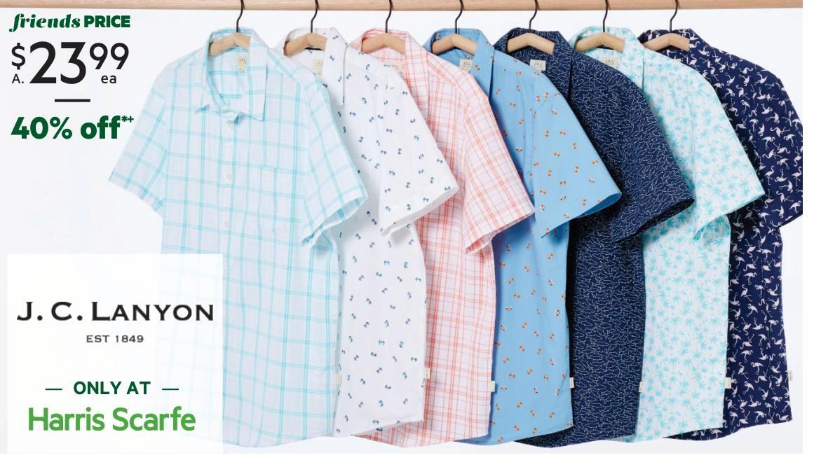 J.C. Lanyon Assorted Short Sleeve Shirts