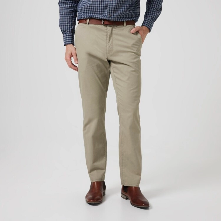 JC Lanyon Everyday Men's 5 Pocket Chino Cashew