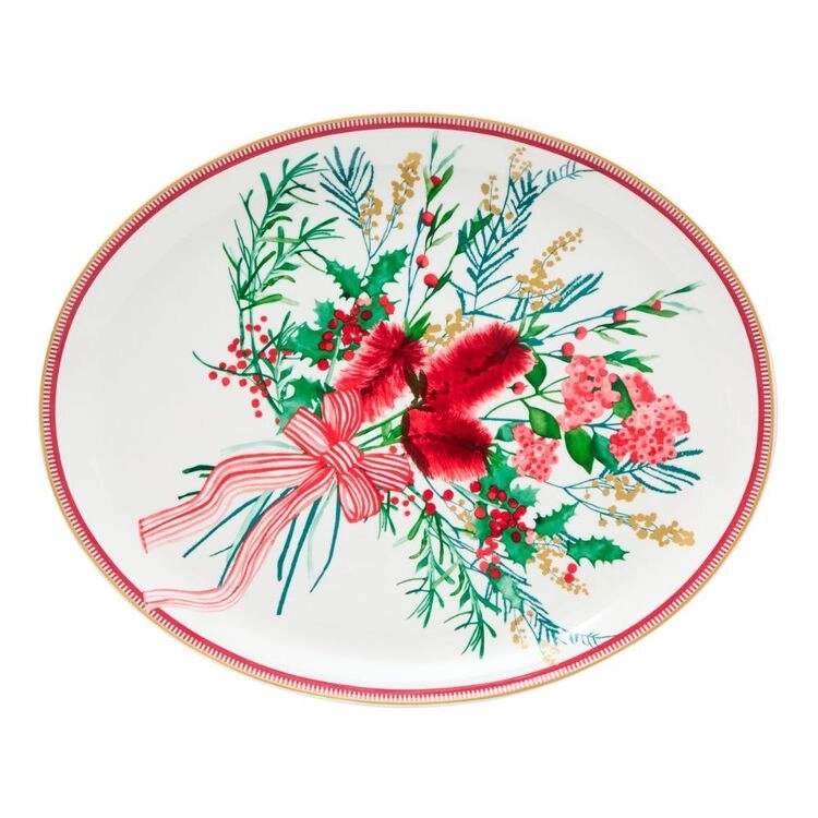 Maxwell & Williams Festive Flora 38 x 30 cm Oval Platter