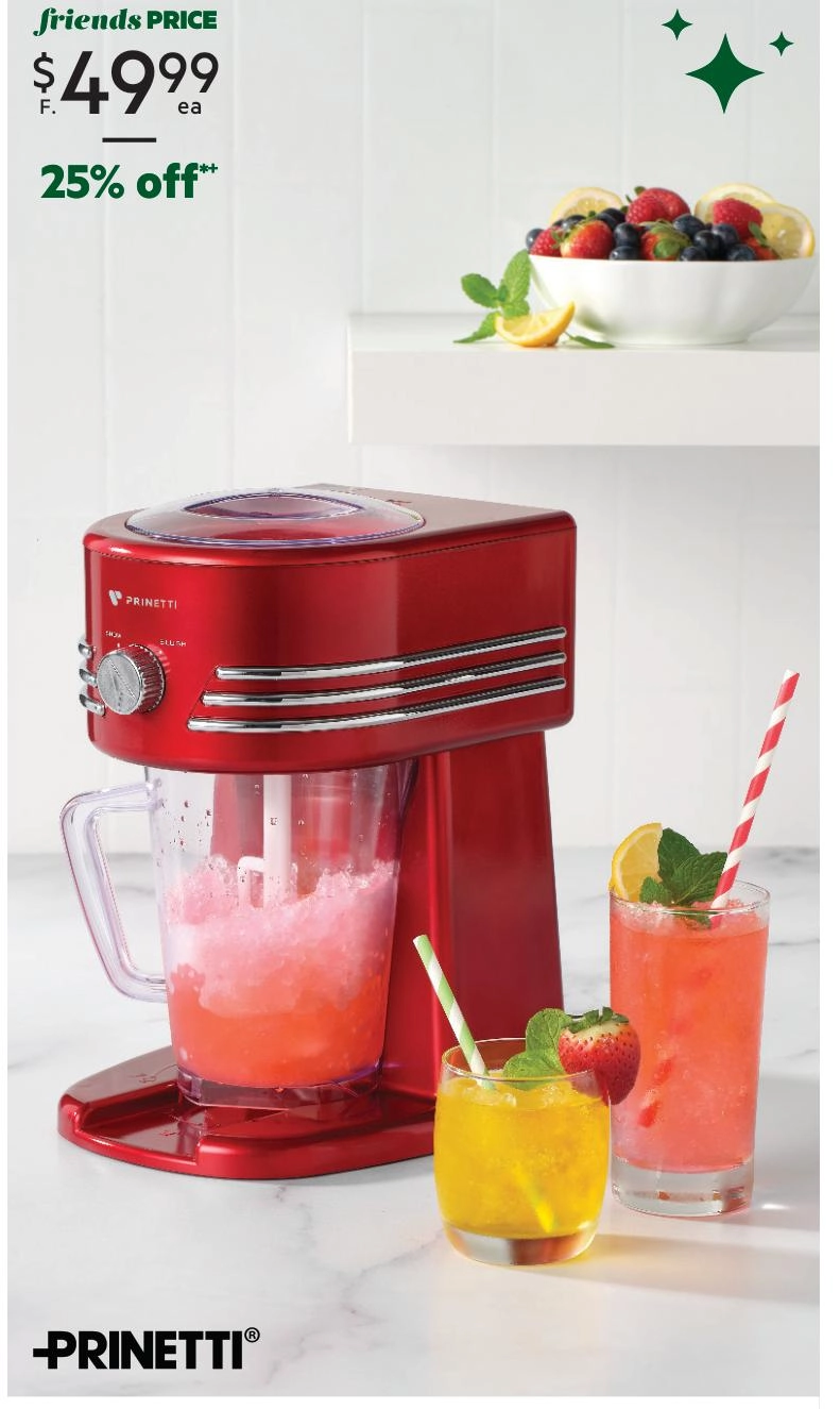 Prinetti Frozen Drink Maker IA4390 Red