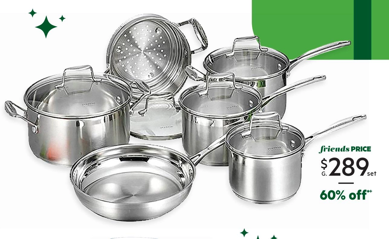 Scanpan Impact 6-Piece Stainless Steel Cookset