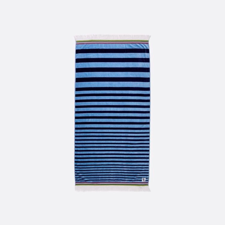 Shaynna Blaze Indigo Beach Towel Blue 90 x 180cm