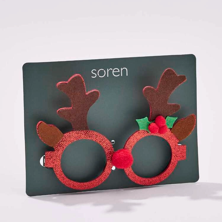 Soren Reindeer Festive Novelty Glasses