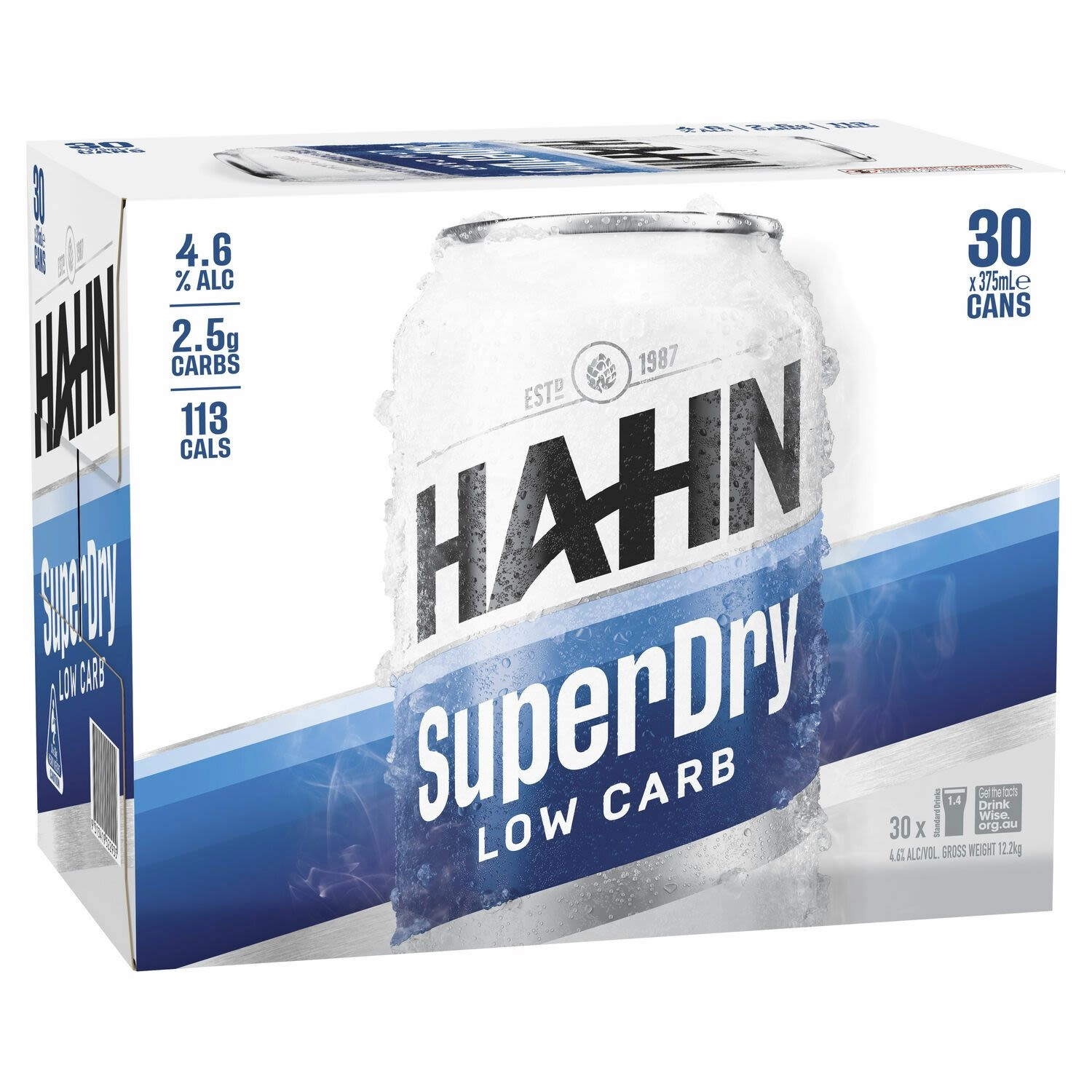 Hahn Superdry Block Cans 375ml