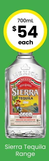 Sierra Tequila Blanco 700ml Bottle