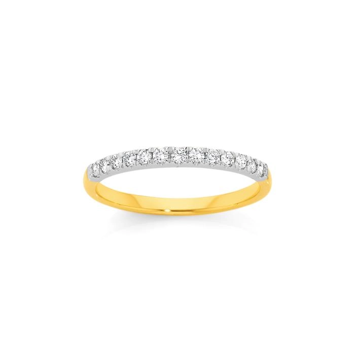 18ct Gold Diamond Band