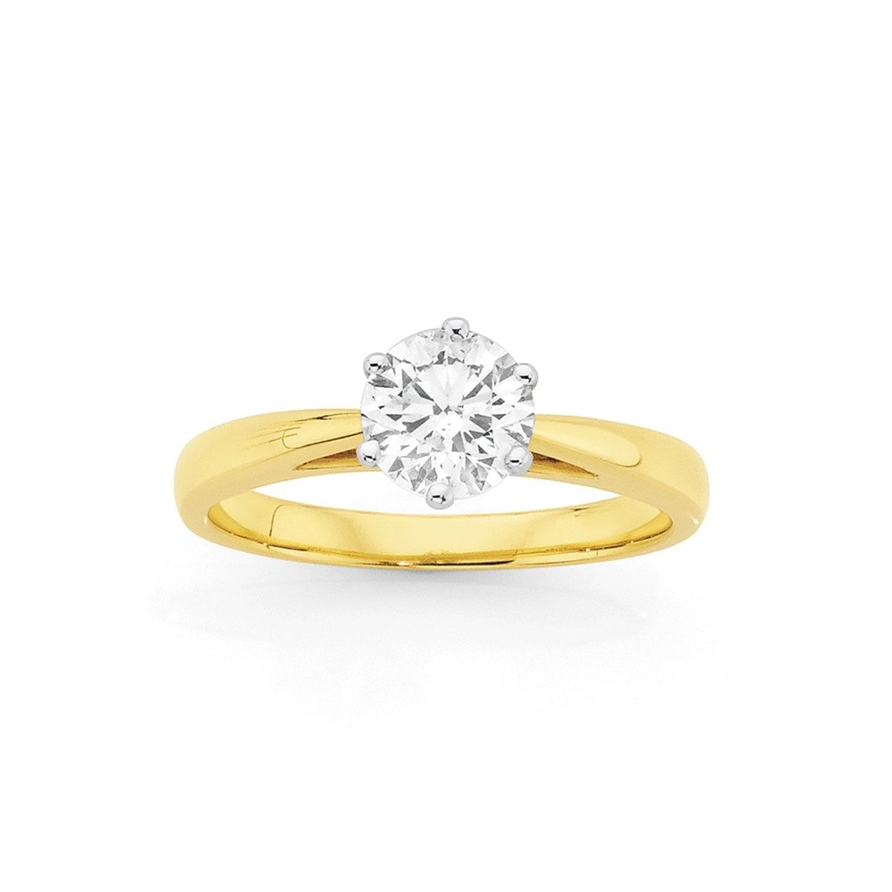 18ct Gold Diamond Solitaire Ring