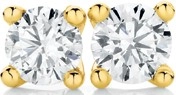 18ct Gold Diamond Stud Earrings