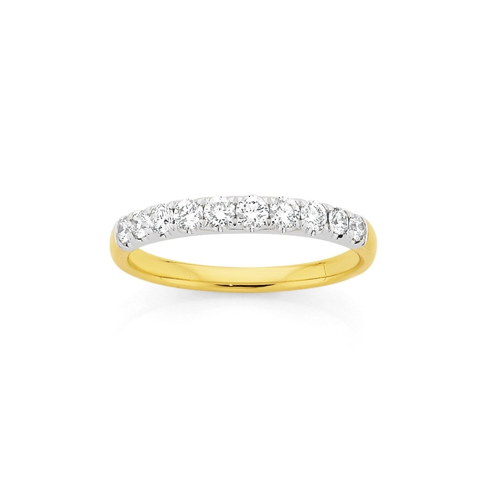 18ct Two Tone Gold Diamond Ring