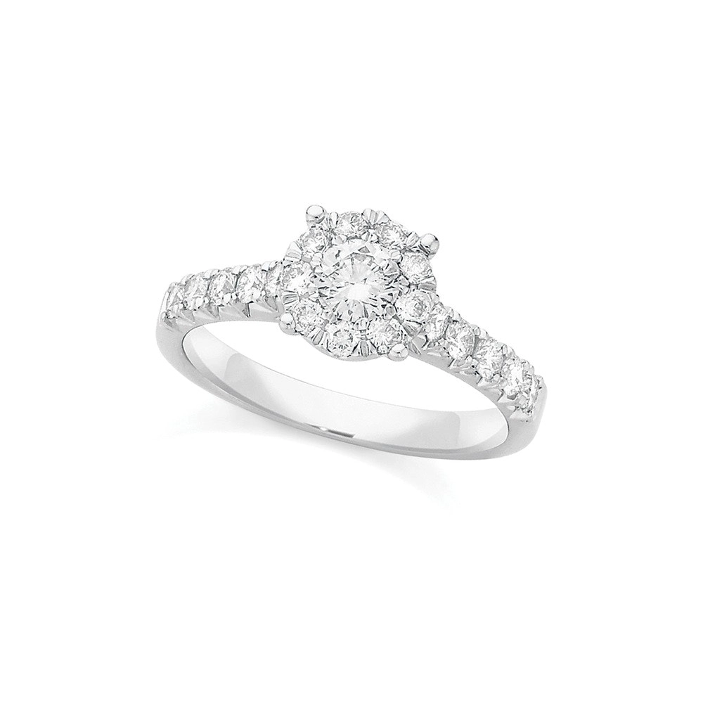 18ct White Gold Diamond Ring