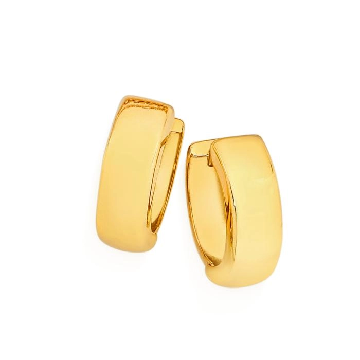 9ct Gold 10mm Huggie Earrings