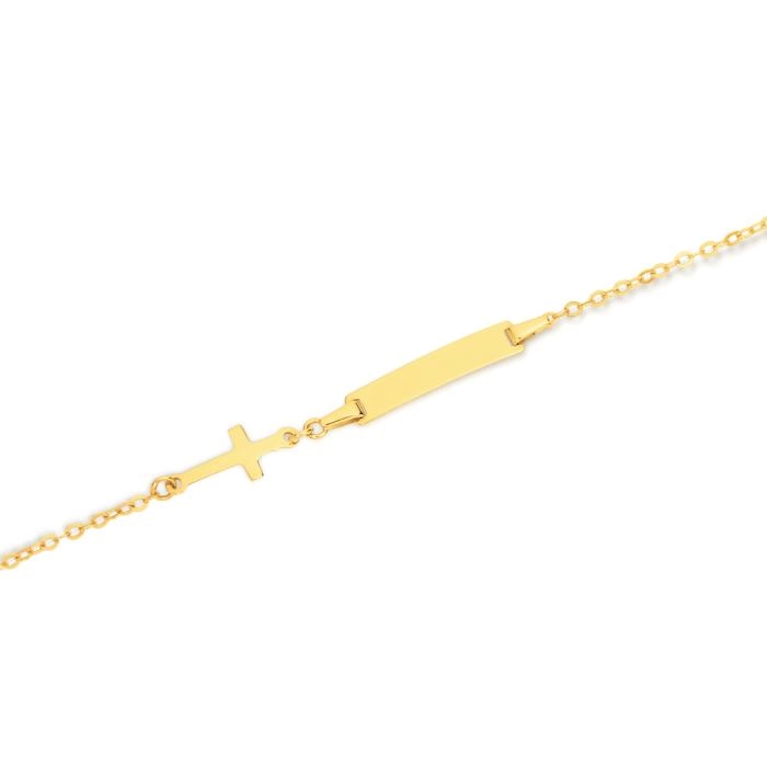 9ct Gold 16cm ID with Charm Bracelet