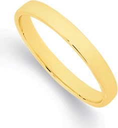 9ct Gold 2.5mm Half Round Wedding Ring