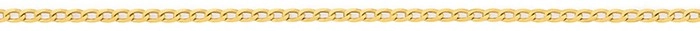 9ct Gold 43cm Solid Curb Chain