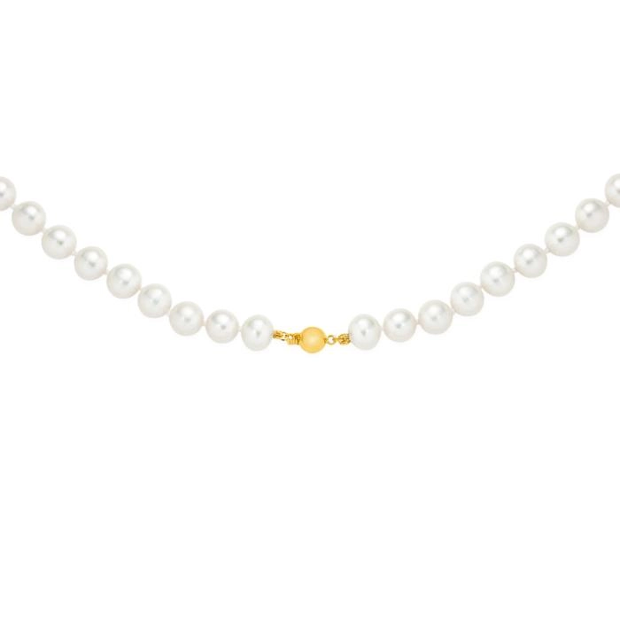 9ct Gold 45cm Cultured Fresh Water Pearl Necklace