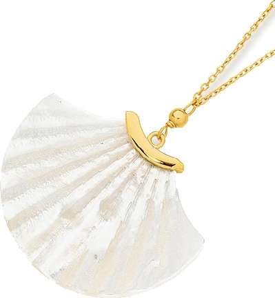 9ct Gold 45cm Mother of Pearl Necklet