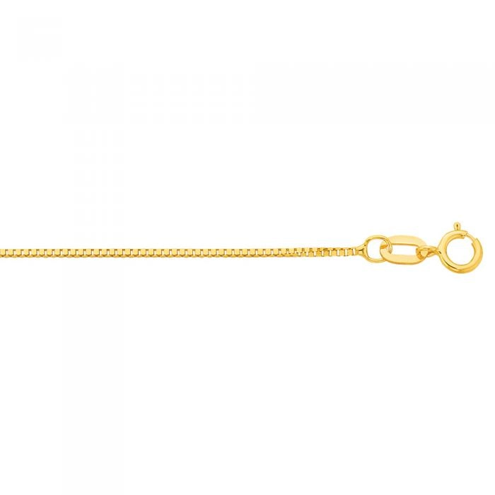 9ct Gold 45cm Solid Box Chain