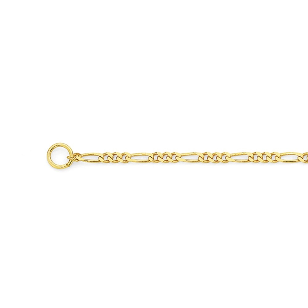 9ct Gold 45cm Solid Figaro Chain