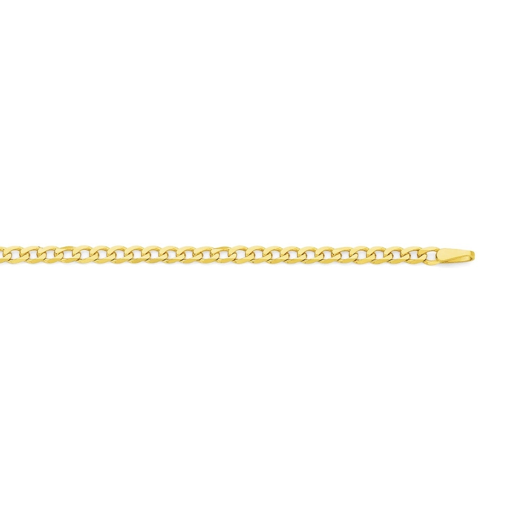 9ct Gold 45cm Solid Oval Curb Chain