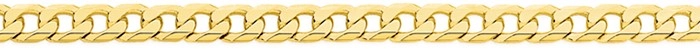 9ct Gold 55cm Solid Curb Chain