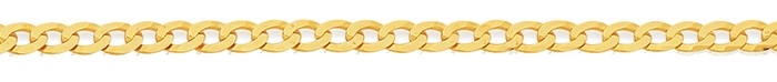 9ct Gold 55cm Solid Open Curb Chain