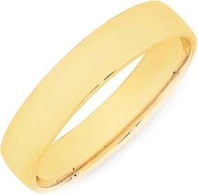 9ct Gold 5mm Barrel Wedding Band