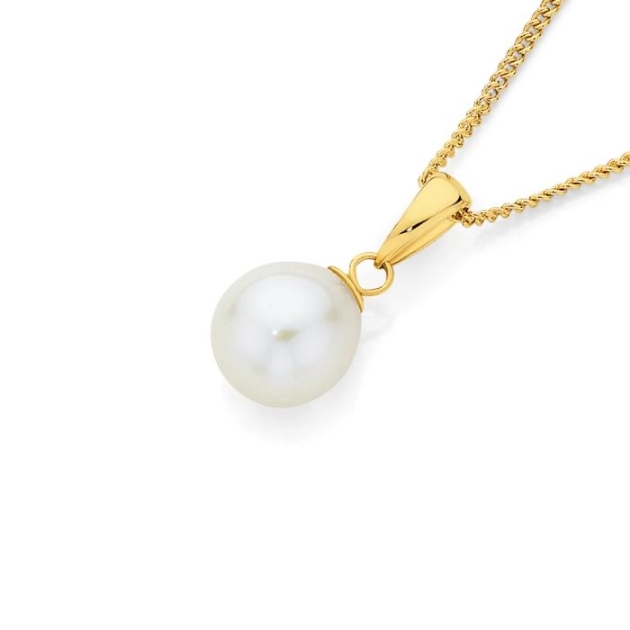 9ct Gold Cultured Freshwater Pearl Pendant