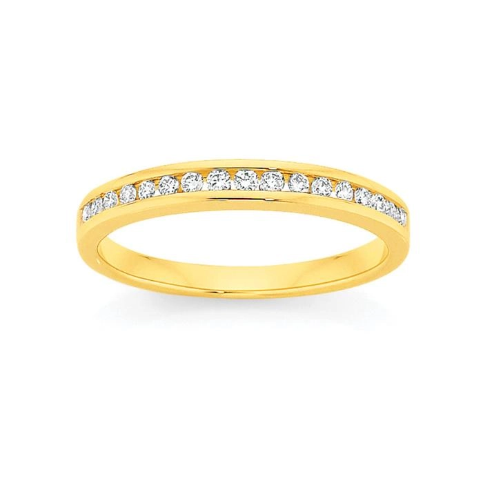 9ct Gold Diamond Anniversary Band