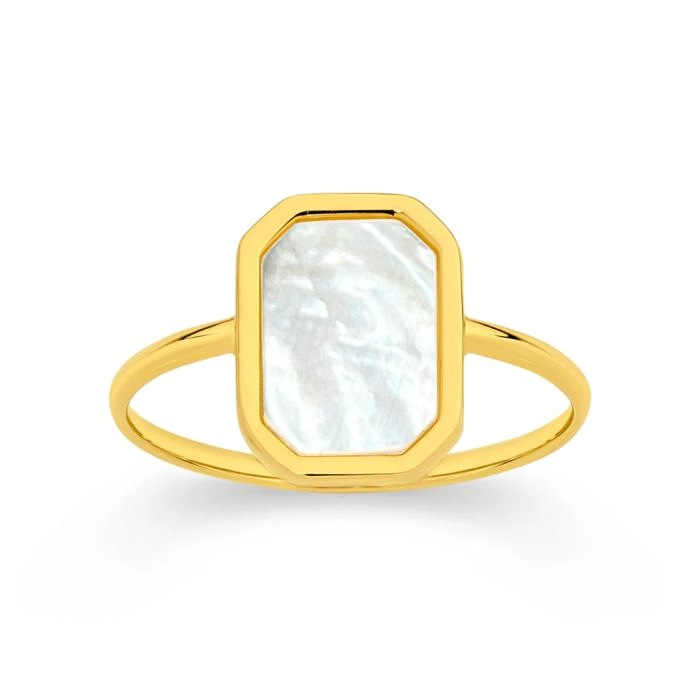 9ct Gold Mother of Pearl Dress Ring