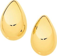 9ct Gold Polished Teardrop Stud Earrings