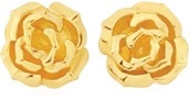 9ct Gold Rose Stud Earrings