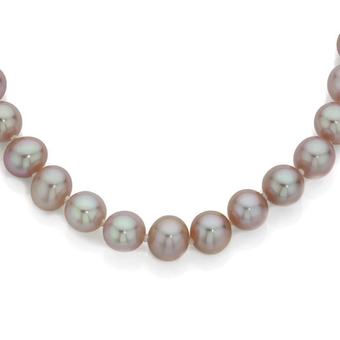 9ct Rose Gold Natural Pink Cultured Freshwater Pearl Necklace