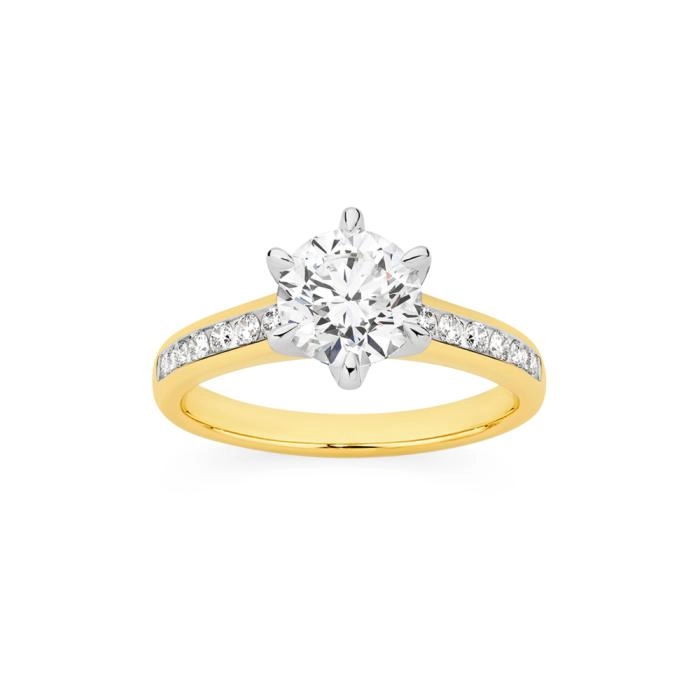 Alora 14ct Gold 1 3/4 Carats TW Lab Grown Diamond Ring