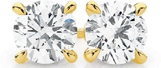 Alora 14ct Gold 2 Carats Lab Grown Diamond 4 Claw Stud Earring