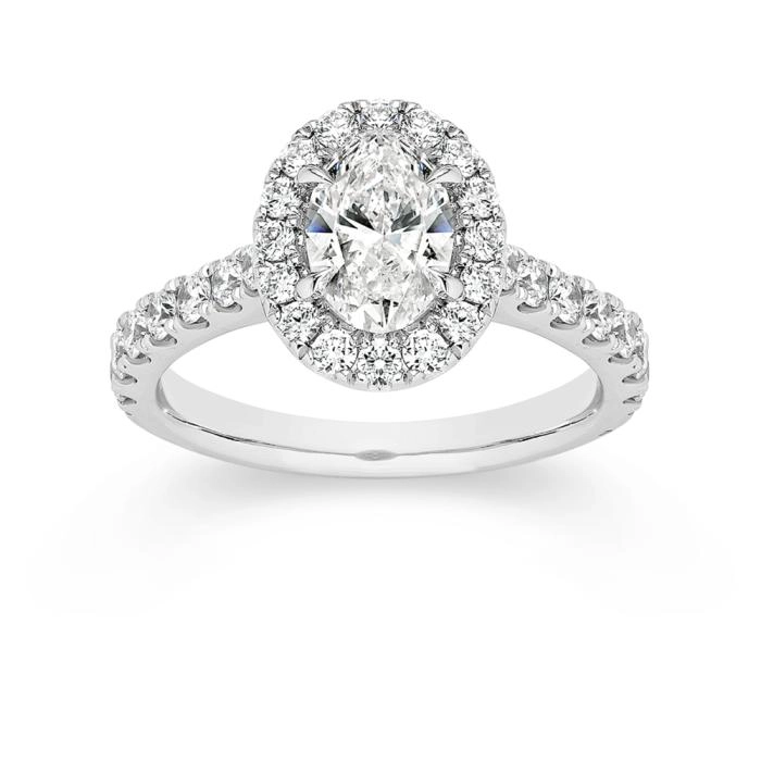 Alora 14ct White Gold 1 3/4 Carats TW Lab Grown Diamond Ring