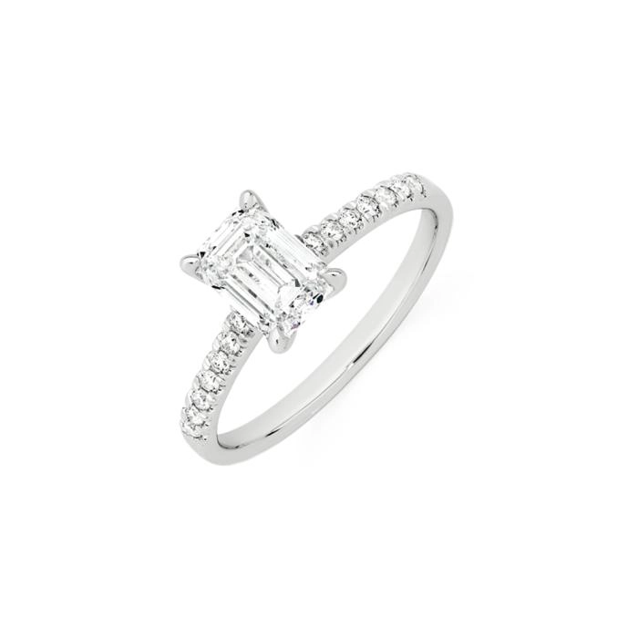 Alora 14ct White Gold 1.65 Carats TW Lab Grown Diamond Ring