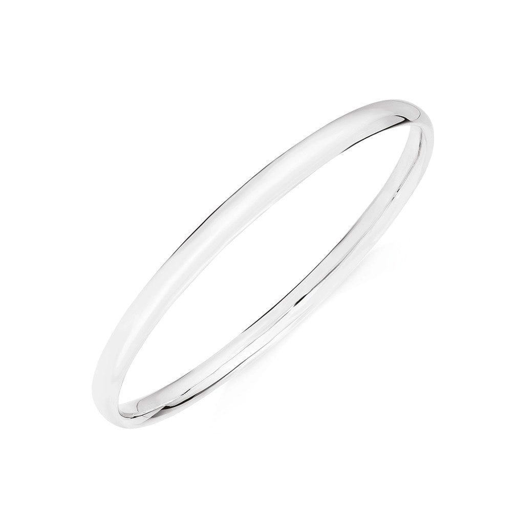 Sterling Silver 4x50mm Solid Children's Bangle