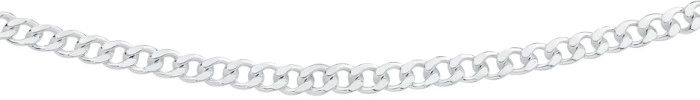 Sterling Silver 50cm Dia-Cut Curb Chain