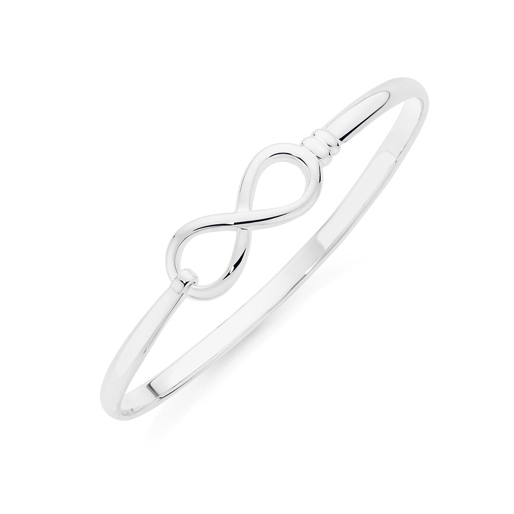 Sterling Silver Infinity Bangle