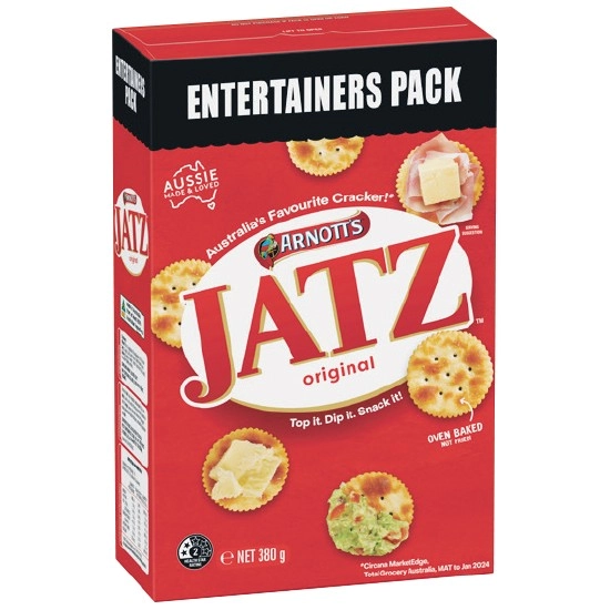 Arnott’s Jatz Original Entertainers Pack 380g