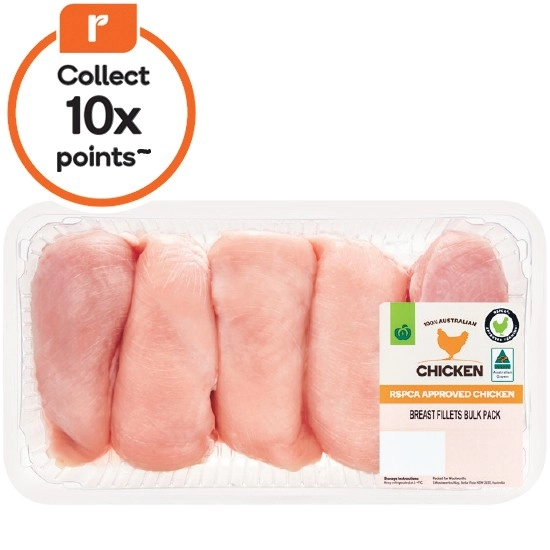 Australian Fresh RSPCA Approved Chicken Breast Fillets Bulk Tray – From the Meat Dept