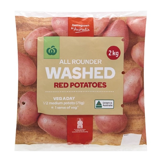 Australian Washed Red Potatoes 2 kg Pack