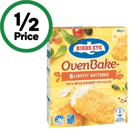 Birds Eye Oven Bake Fish 425g – From the Freezer