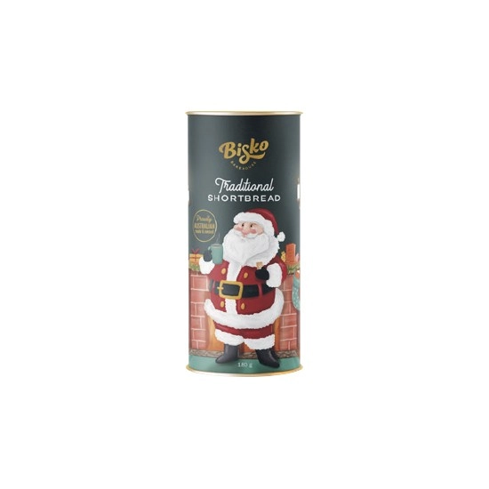 Bisko Shortbread Christmas Tubes 180g