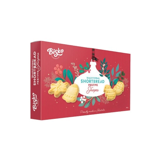 Bisko Shortbread Festive Shapes 300g