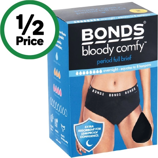 Bonds Bloody Comfy Overnight Period Underwear Pk 1